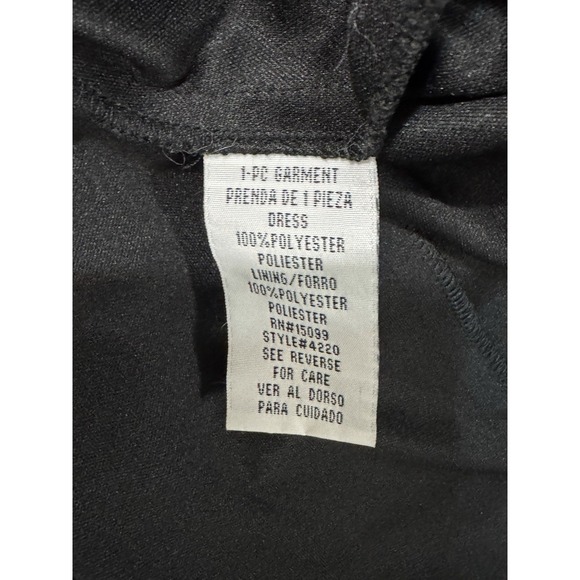 Metaphor Black V Neck Midi Dress Size 16 - Picture 6 of 6